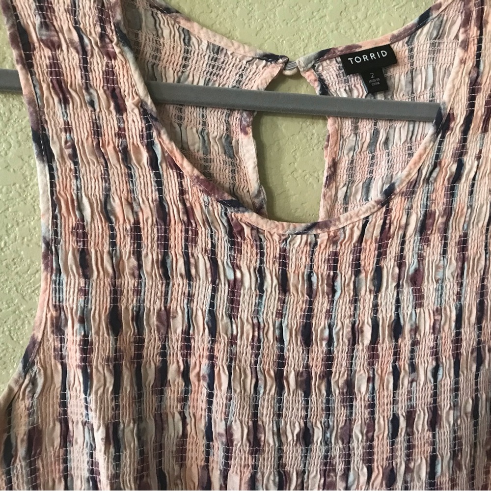 Torrid smocked tank 2X - Picture 5 of 6